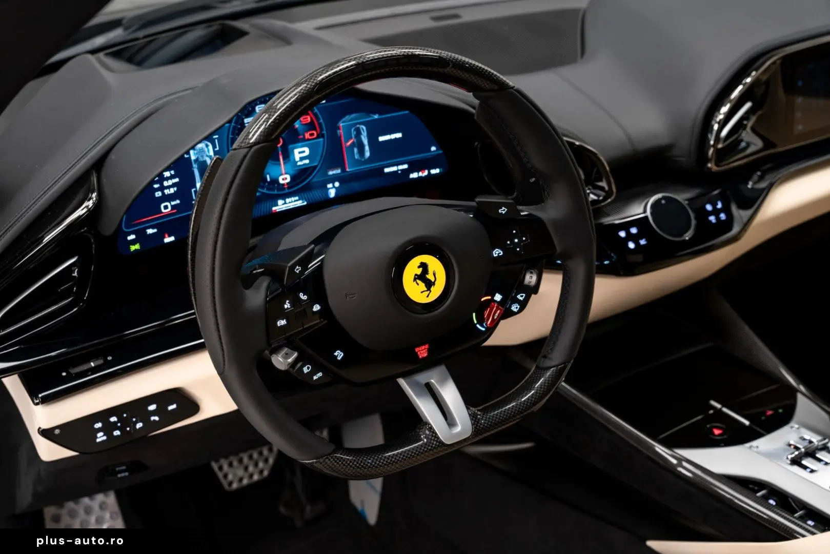FERRARI Purosangue BLACK BEIGE FULL CARBON PANO