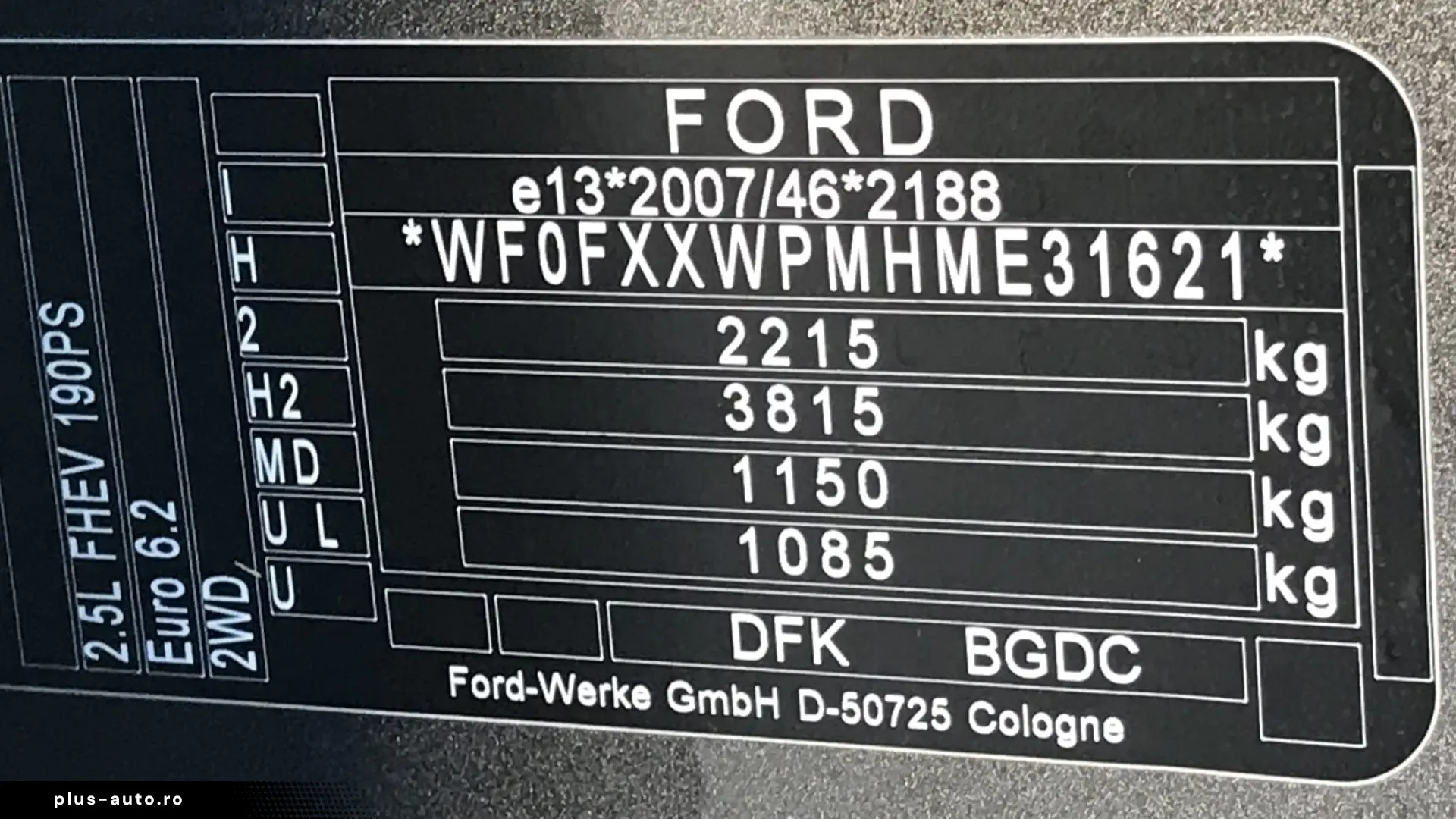 Ford Kuga 2.5 Duratec FHEV TITANIUM