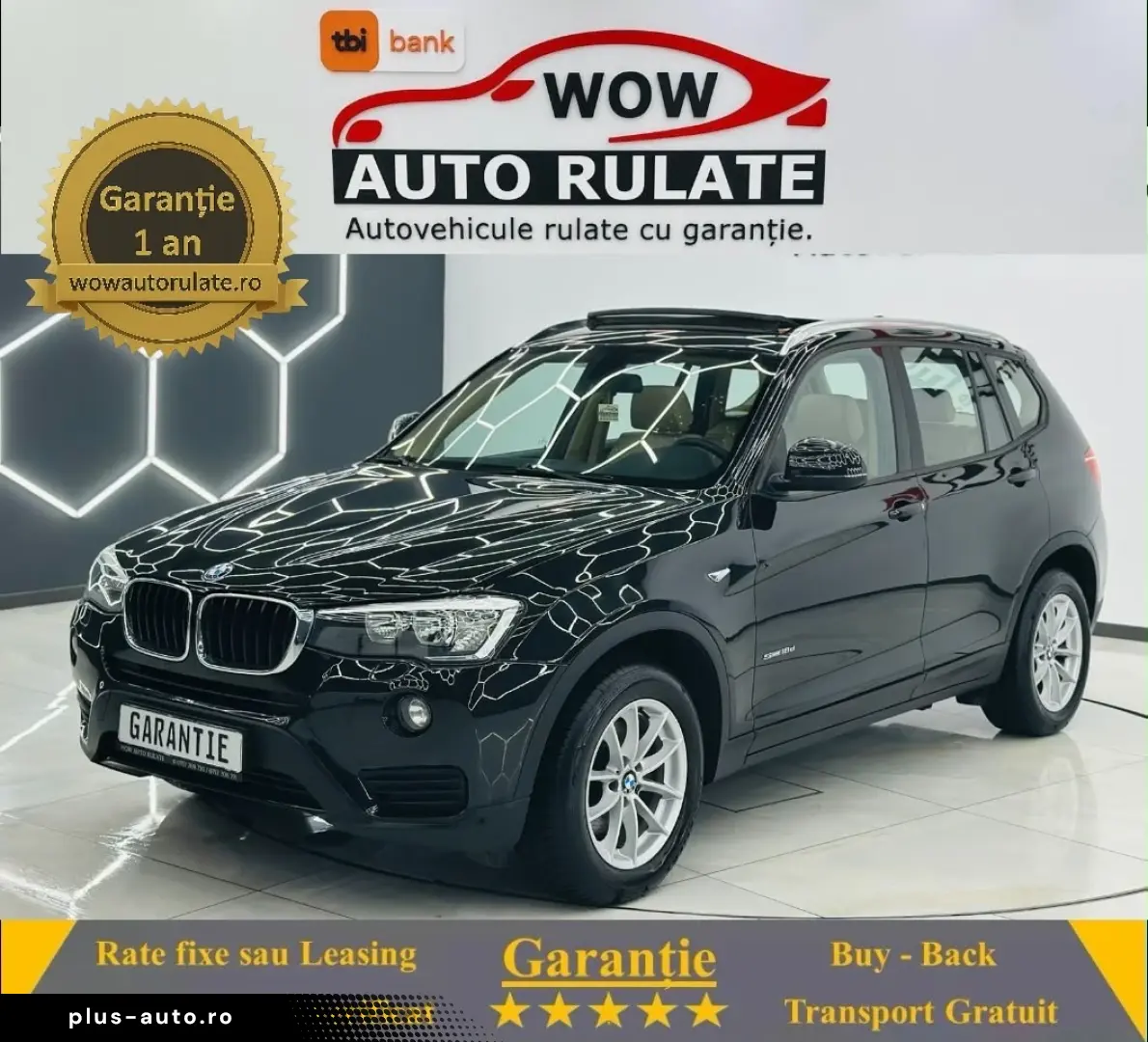 BMW X3 2015 2.0D E6 Garantie 12 Luni Rate Avans 0 Doar Cu Bu