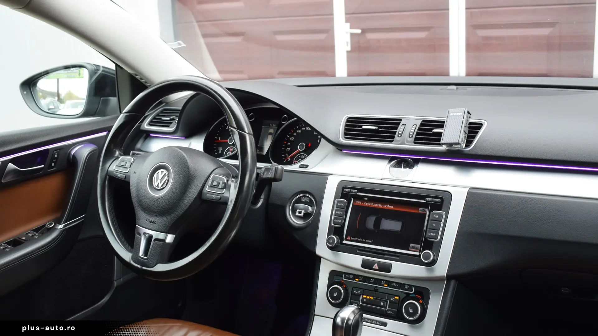 Volkswagen Passat 2.0TDI DSG Highline bixenon piele maro