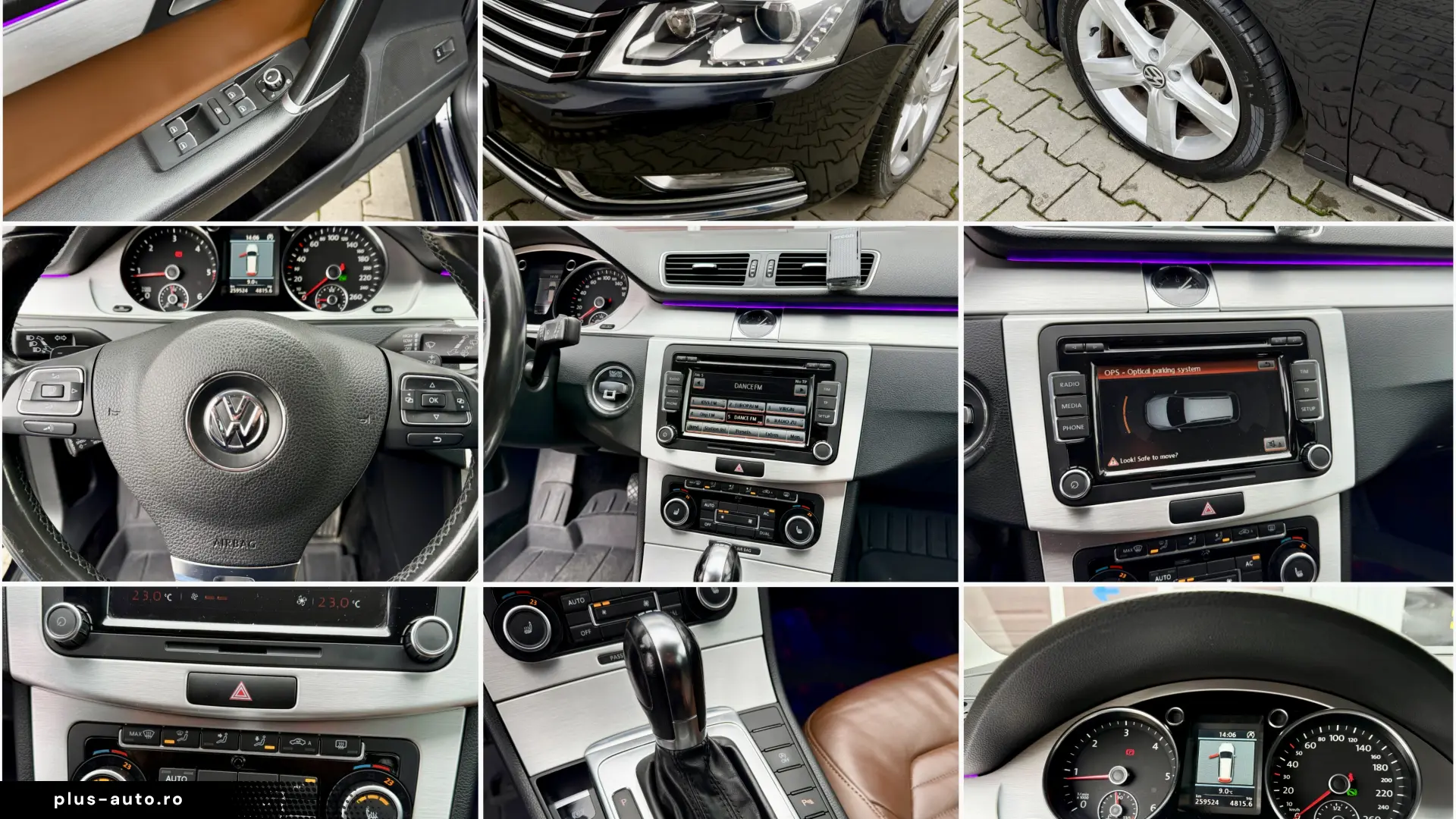 Volkswagen Passat 2.0TDI DSG Highline bixenon piele maro