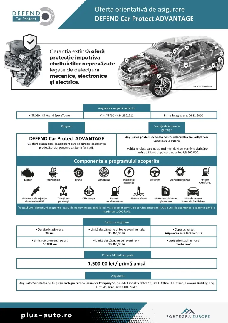Citroën C4 SpaceTourer Garantie 24 luni