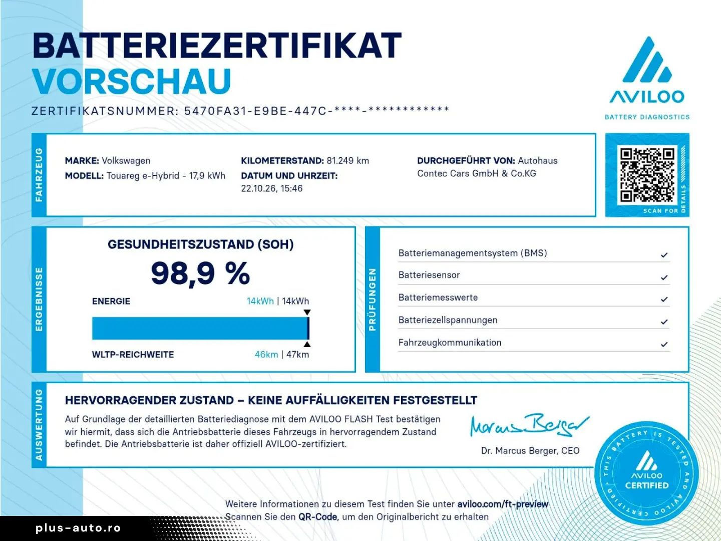 VW Touareg 3.0 TSIe 4M Elegance AHK HuD IQ REISE