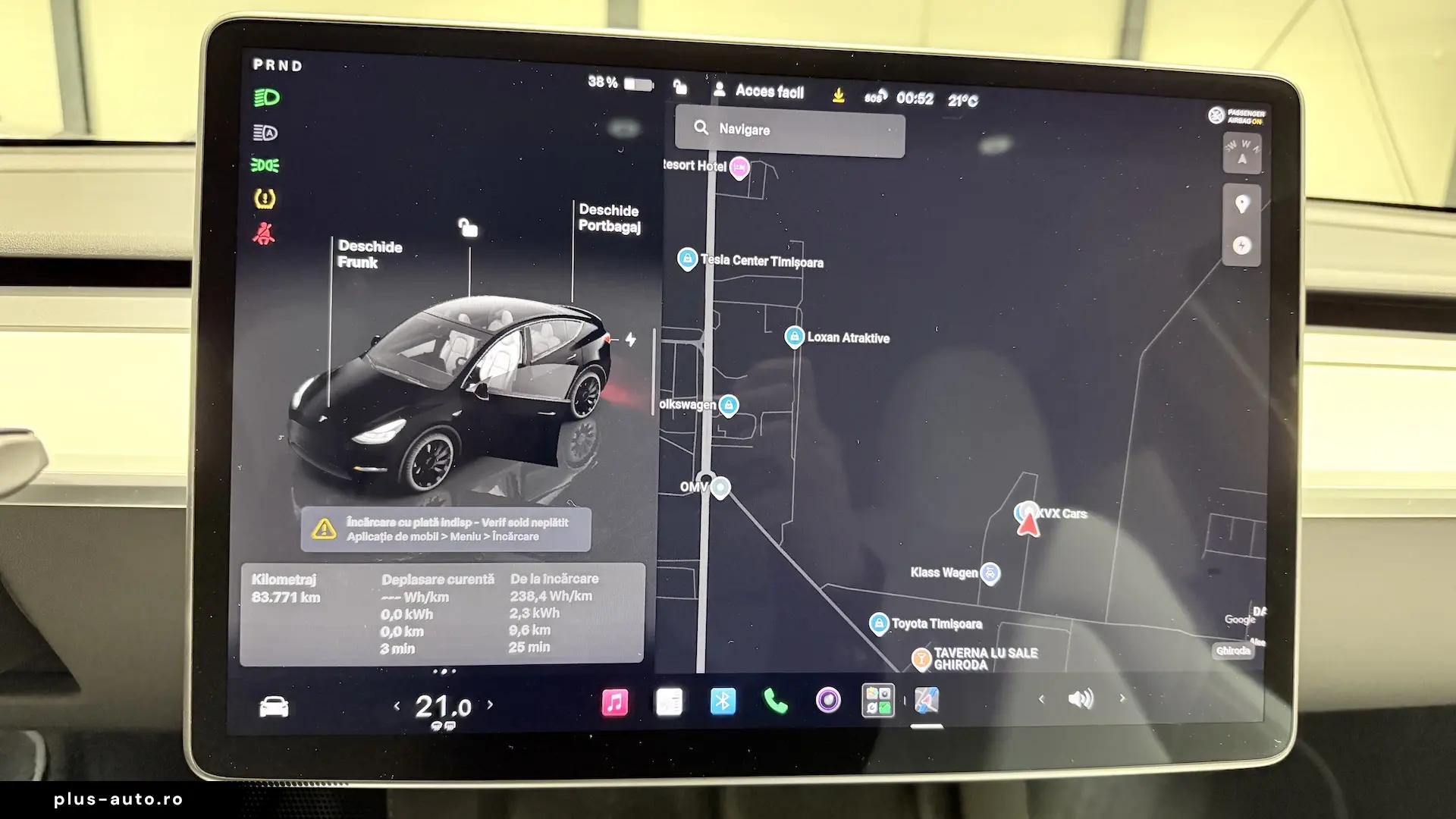 Tesla Model Y Performance Dual Motor Interior Alb