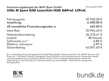 530e M Sport GSD Laserlicht HUD DAProf. LCProf. 530 (26.04.2024)